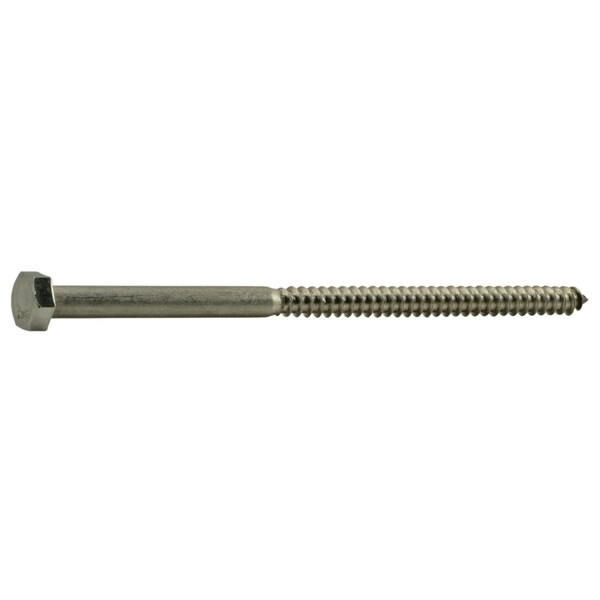 Midwest Fastener Lag Screw, 5/16 in, 6 in, Stainless Steel, Hex Hex Drive, 15 PK 54308 - main